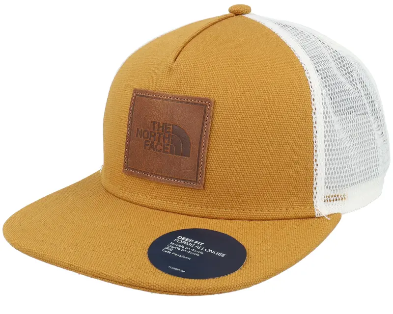 The North Face Half Dome Canvas Timber Tan/White A-Frame Trucker Snapback online