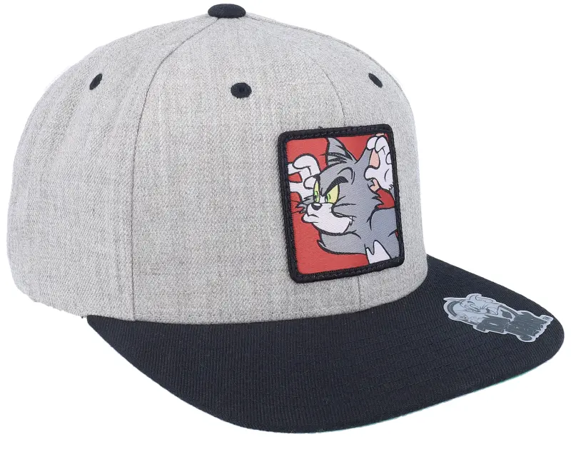 Tom & Jerry Tom Angry Heather Grey/Black Snapback online