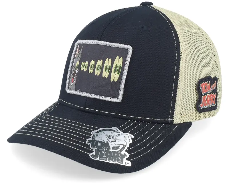 Tom & Jerry Tom Eyes Black/Golden Stone Trucker online