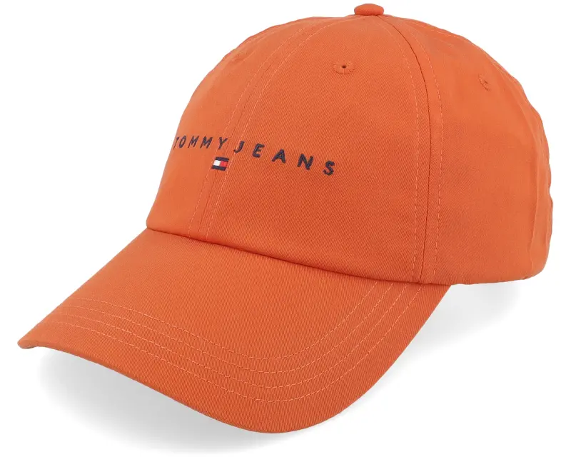 Tommy Hilfiger Linear Logo Cap Voyager Orange Dad Cap online