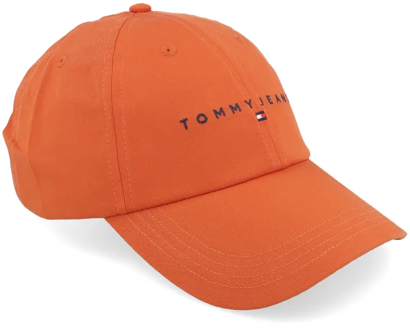 Tommy Hilfiger Linear Logo Cap Voyager Orange Dad Cap online