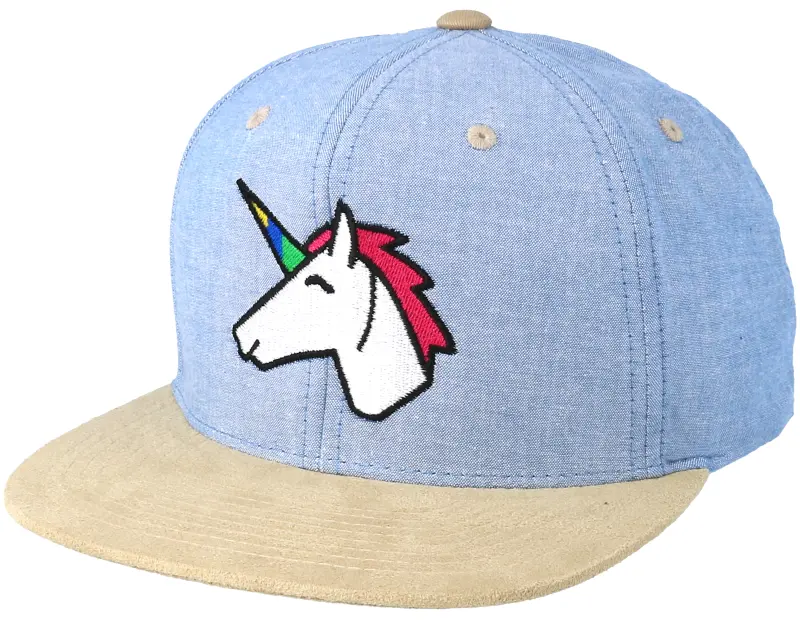 Unicorns Unicorn Light Blue/Beige Suede Snapback online