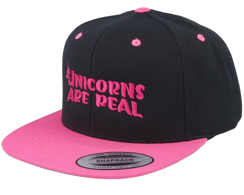 Unicorns Unicorns Are Real Black/Neon Pink Snapback online