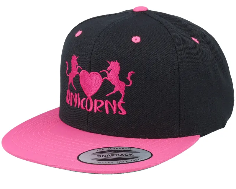 Unicorns Unicorns Heart Black/Neon Pink Snapback online