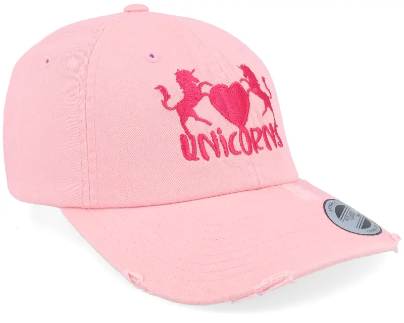 Unicorns Unicorns Heart Pink Destroyed Dad Cap online