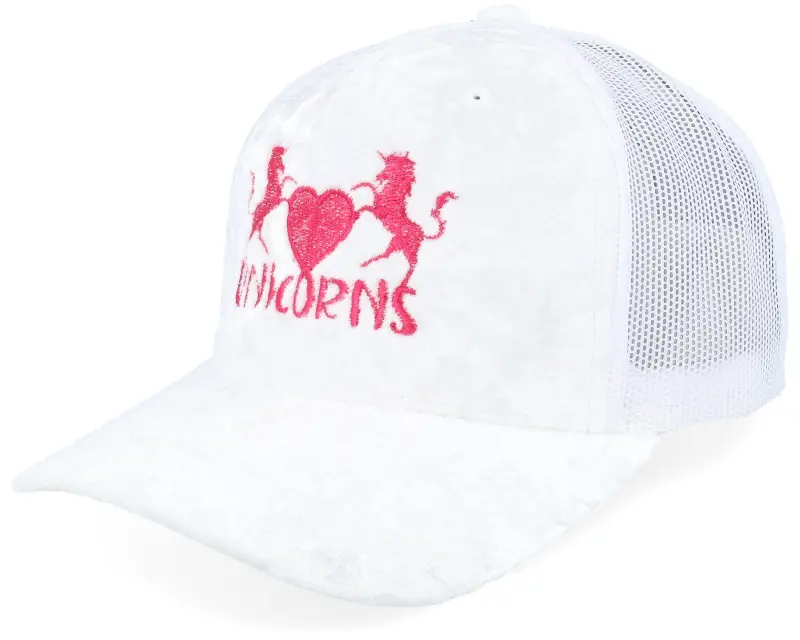 Unicorns Unicorns Heart Velvet White/White A-frame Trucker online