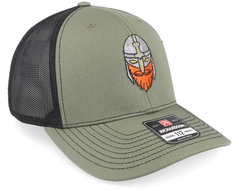 Vikings Helmet Viking Axe Cross Olive/Black Trucker online