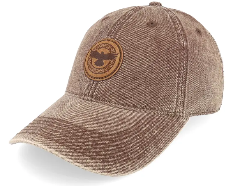 Vikings Raven Viking Knot 382 Snow Washed Brown Dad Cap online