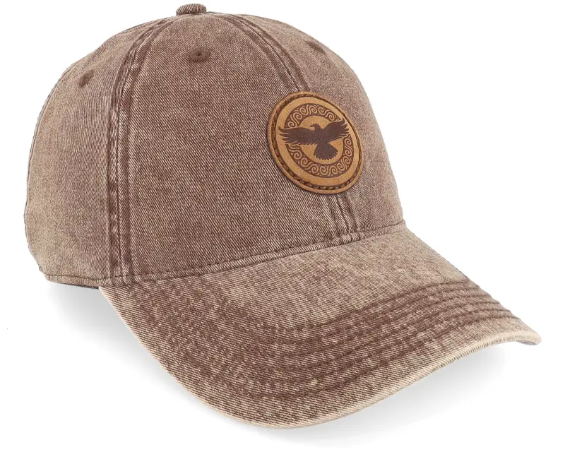 Vikings Raven Viking Knot 382 Snow Washed Brown Dad Cap online