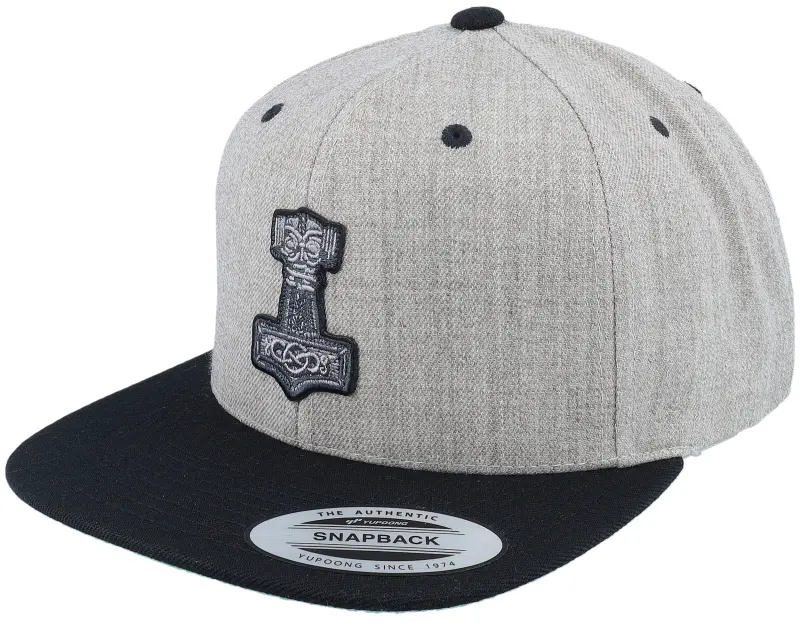 Vikings Tors Hammer Mjölner Heather Grey/Black Snapback online