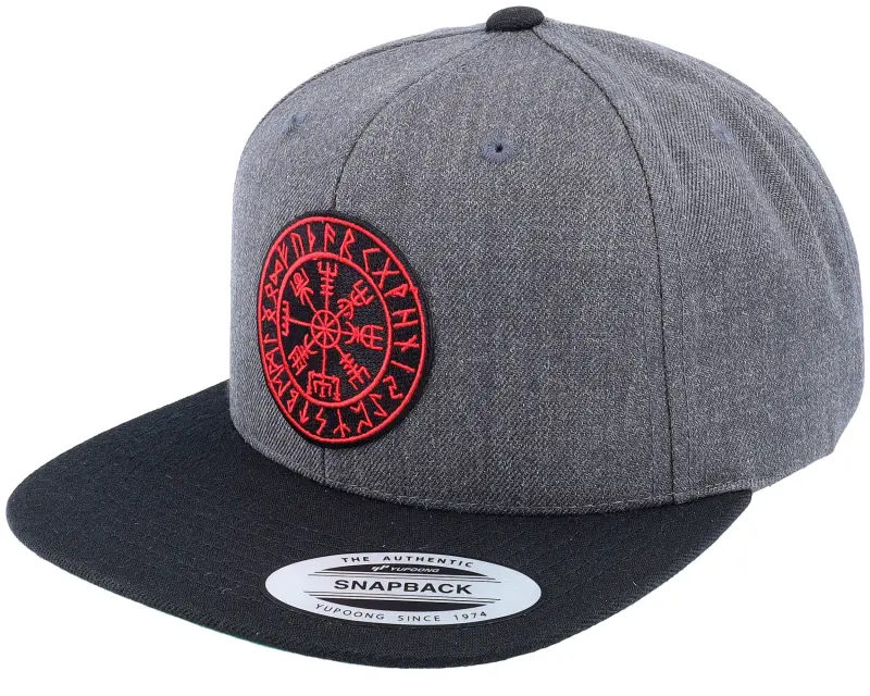 Vikings Vegvísir Patch Charcoal Grey/black Snapback online