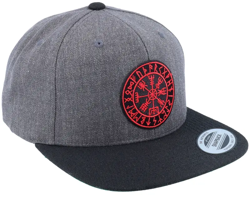 Vikings Vegvísir Patch Charcoal Grey/black Snapback online