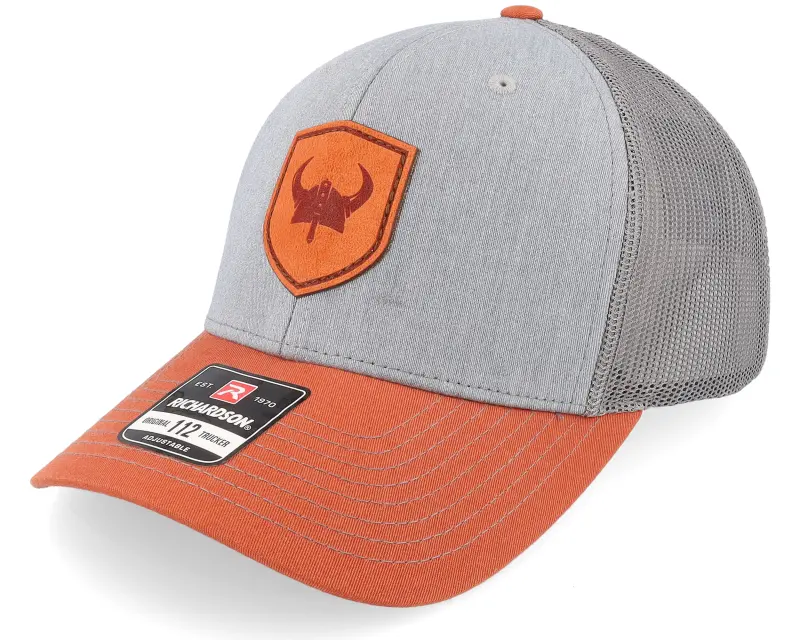 Vikings Viking Horned Helmet Heather Grey/Orange Trucker online
