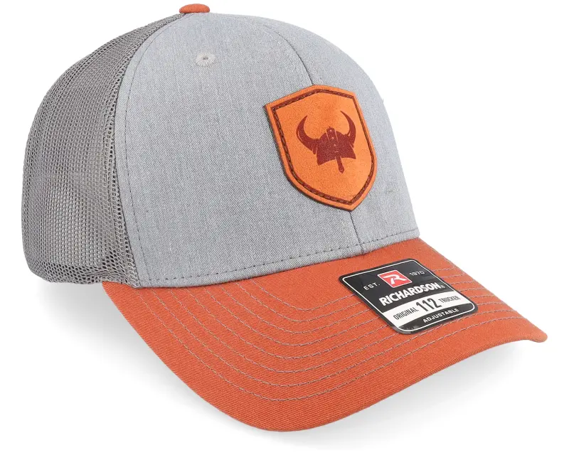 Vikings Viking Horned Helmet Heather Grey/Orange Trucker online