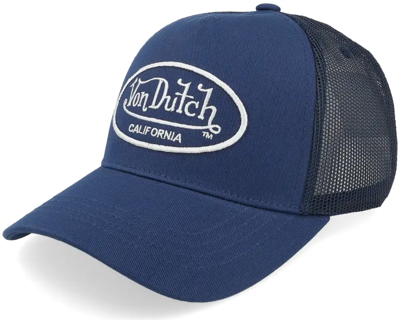 Von Dutch Baseball Cap Embroider Navy/Black A-Frame Trucker online