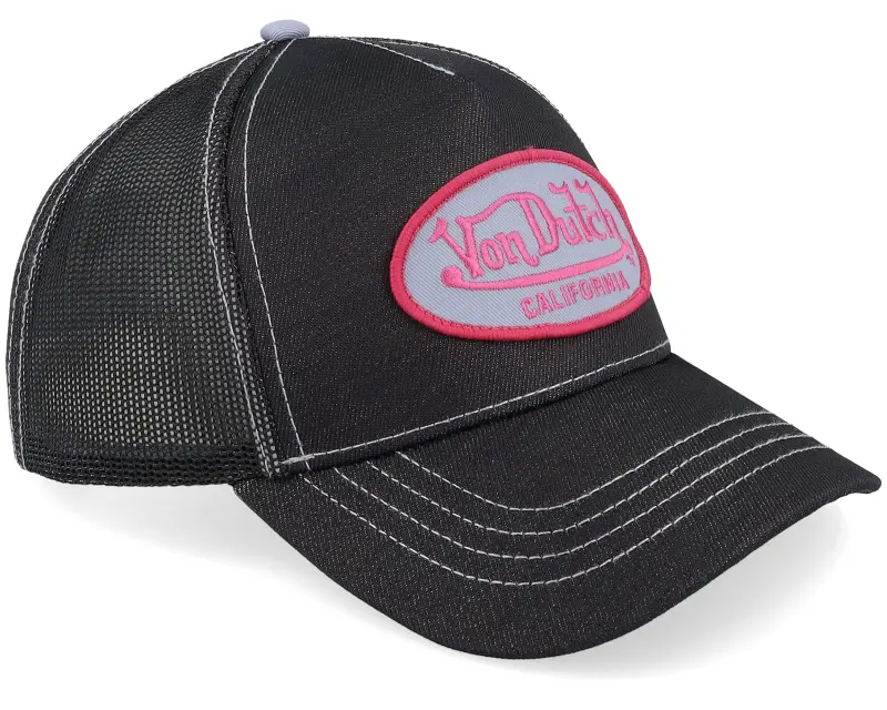 Von Dutch Baseball Suedin Black/Light Blue A-Frame Trucker online