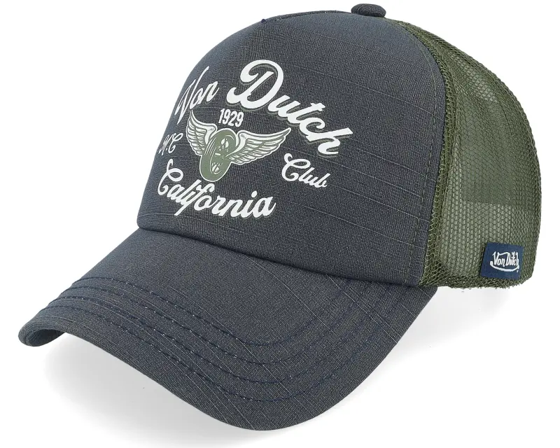 Von Dutch Crew Dark Green/Navy A-Frame Trucker online