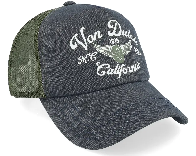 Von Dutch Crew Dark Green/Navy A-Frame Trucker online