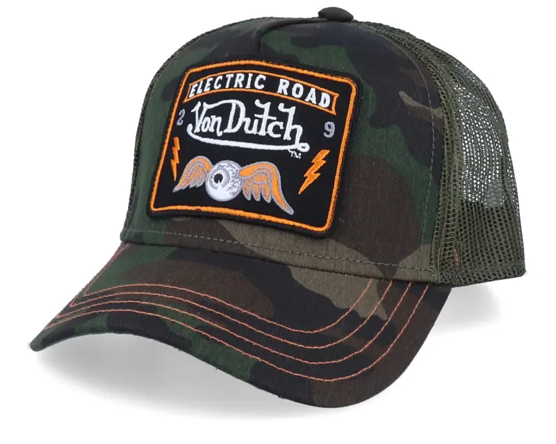 Von Dutch Electric Road Flying Eye Patch Camo Trucker online