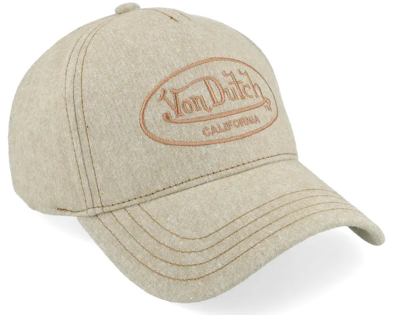 Von Dutch Embroidery Baseball Cap Light Green A-Frame Adjustable online