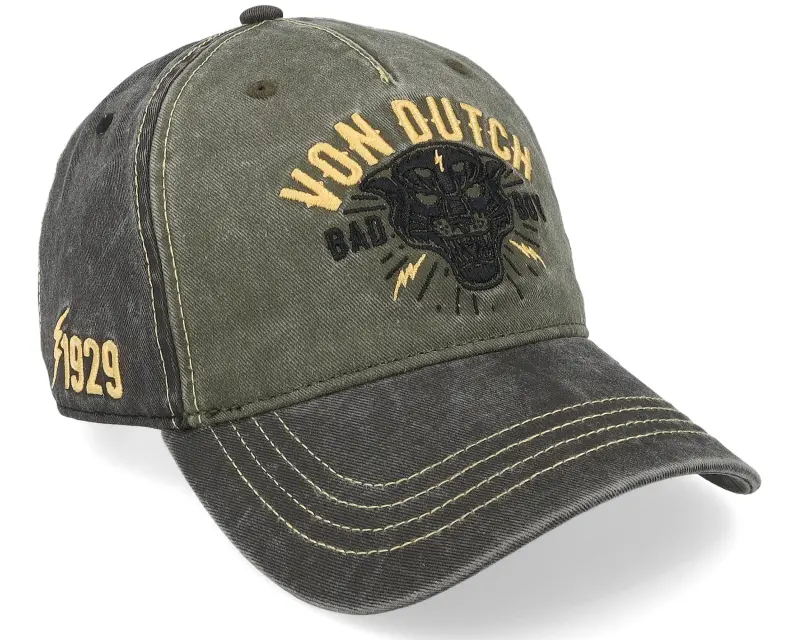 Von Dutch Embroidery Black/Dark Green Dad Cap online