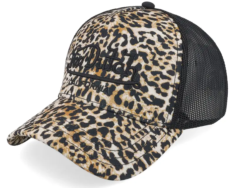Von Dutch Embroidery Black/Leopard Trucker online