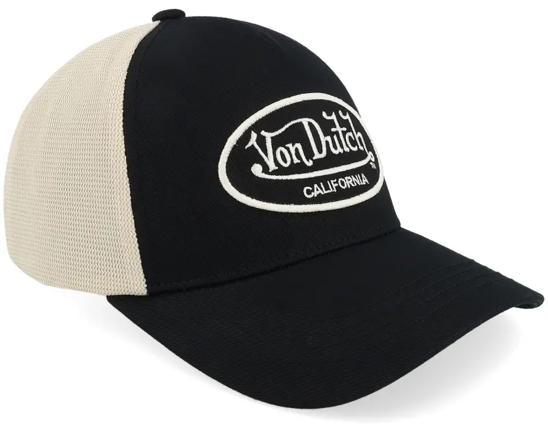 Von Dutch Embroidery Oval Black/White A-Frame Trucker online