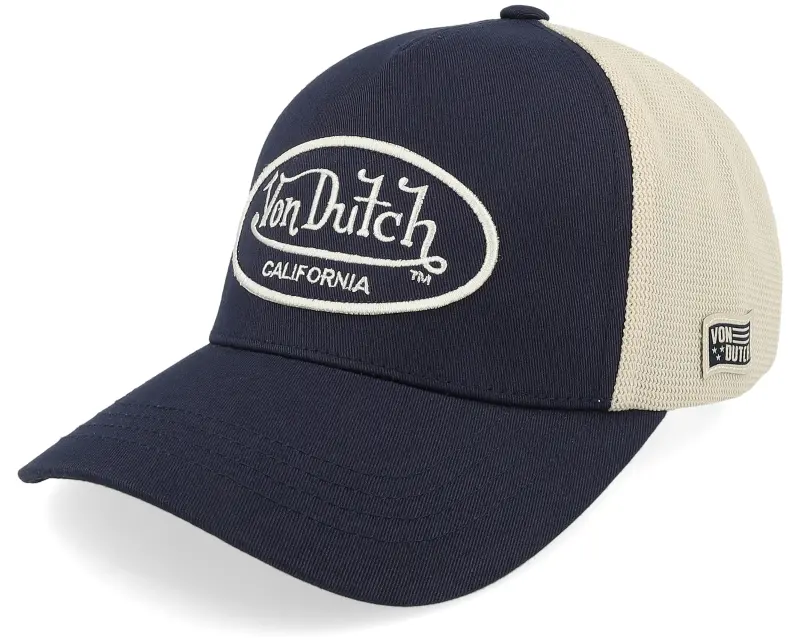 Von Dutch Embroidery Oval Navy/White A-Frame Trucker online