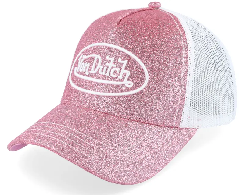 Von Dutch Glitter White/Pink Trucker online