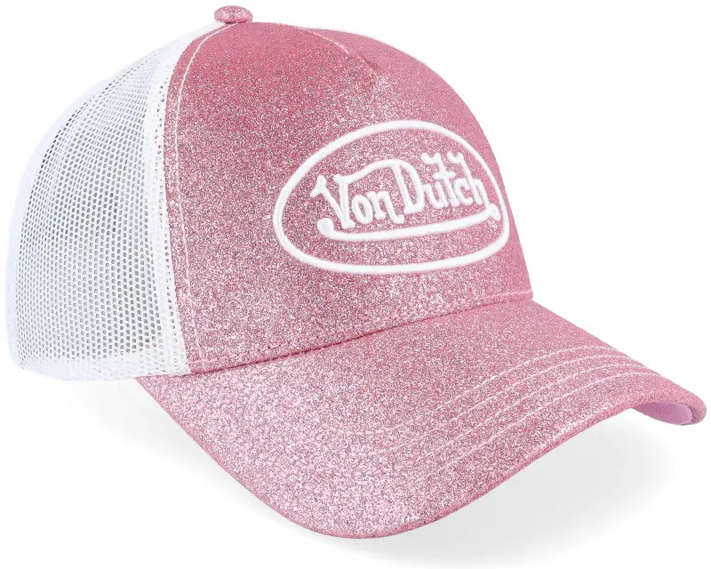 Von Dutch Glitter White/Pink Trucker online