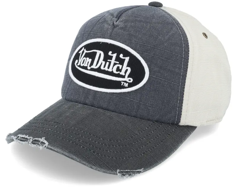 Von Dutch Jack Oval Patch Navy/Black/Beige Adjustable online