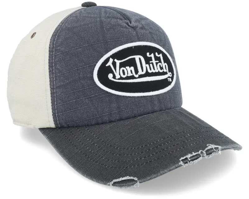 Von Dutch Jack Oval Patch Navy/Black/Beige Adjustable online