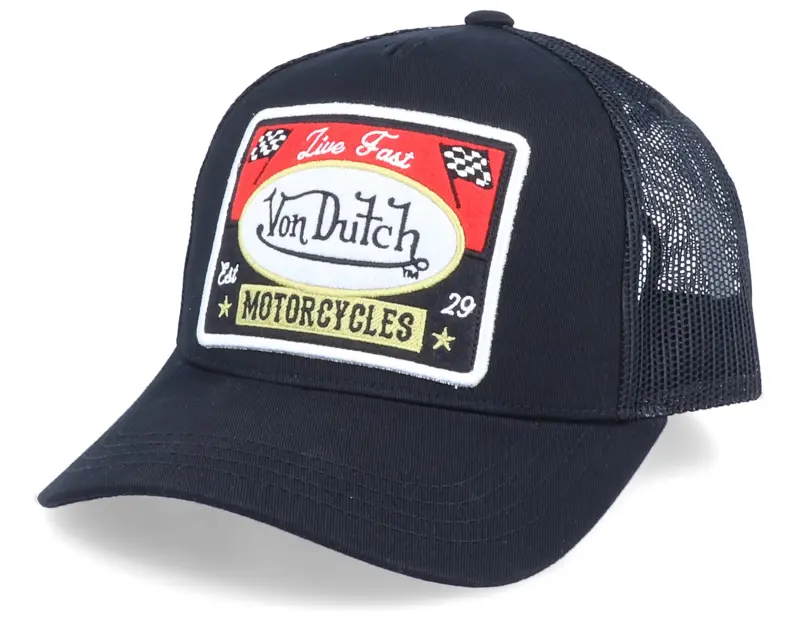 Von Dutch Live Fast Motorcycles Black Trucker online