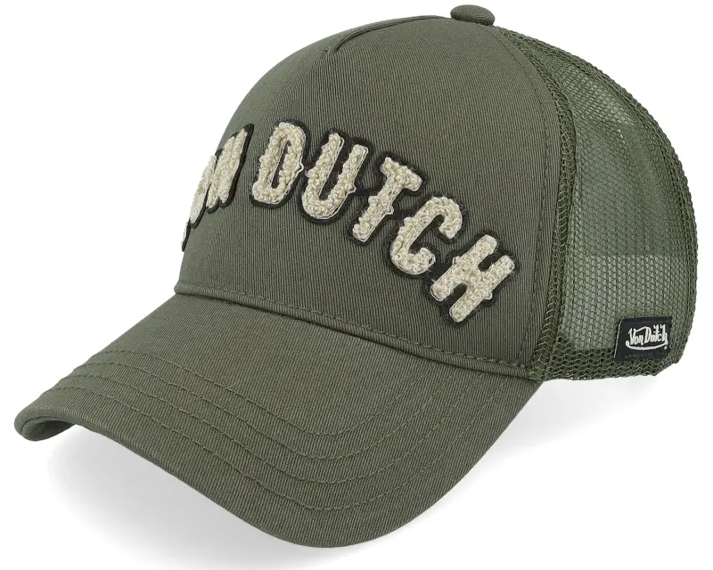 Von Dutch Logo Dark Green Trucker online