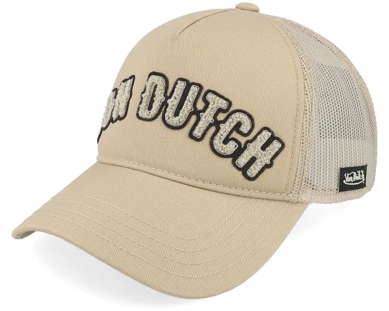 Von Dutch Logo White/Brown A-Frame Trucker online