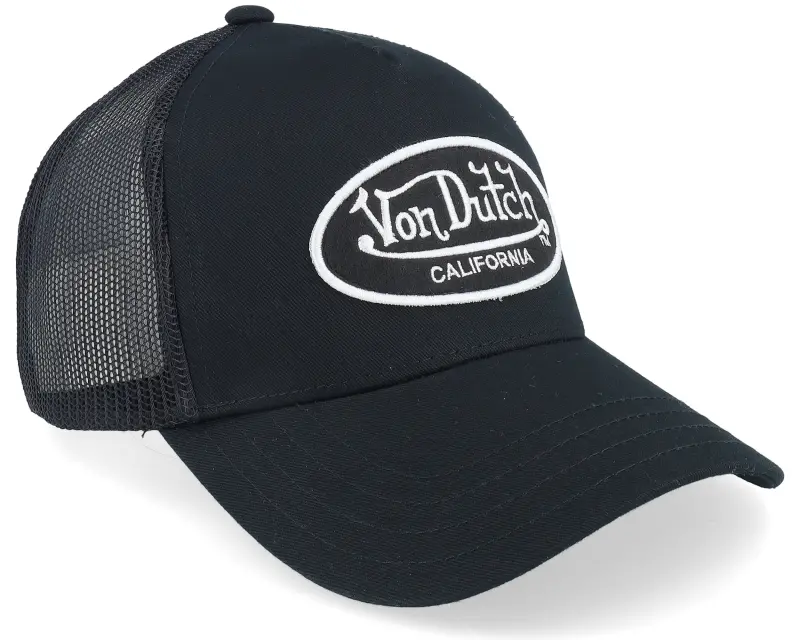Von Dutch Oval Patch A-Frame Black Trucker online