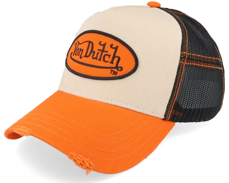 Von Dutch Oval Patch Beige/Olive/Black Trucker online