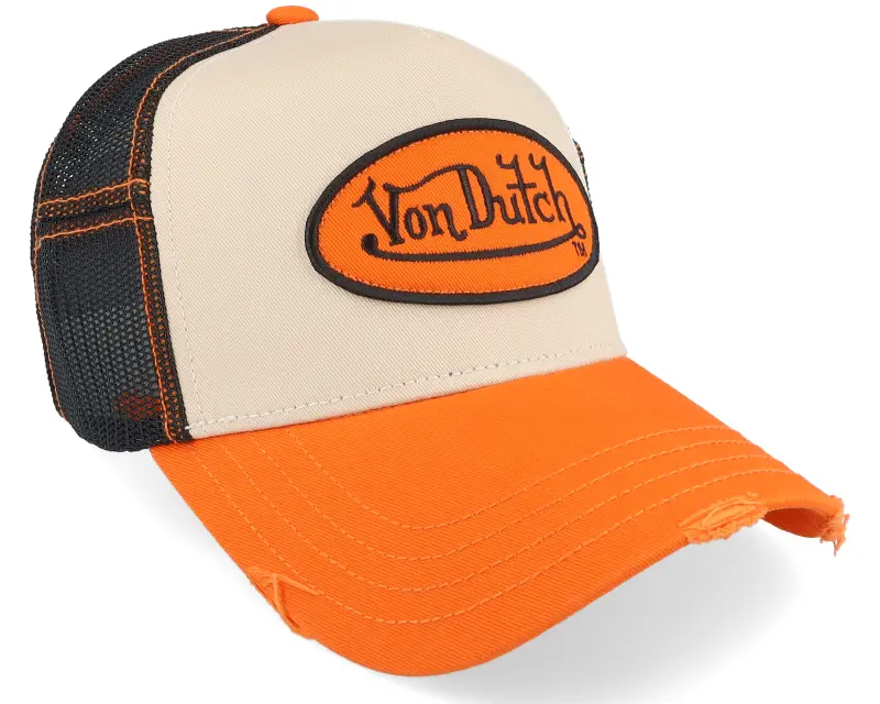 Von Dutch Oval Patch Beige/Olive/Black Trucker online