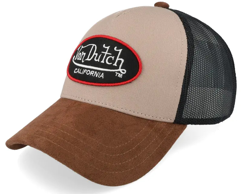 Von Dutch Oval Patch Beige/Suede Trucker online