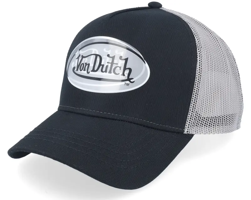 Von Dutch Oval Patch Black/Grey Trucker online