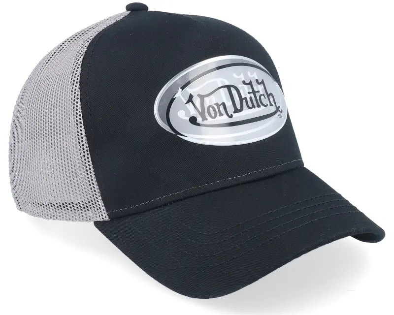 Von Dutch Oval Patch Black/Grey Trucker online