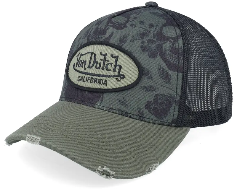 Von Dutch Oval Patch Black/Multicolor/Dark Green Trucker online