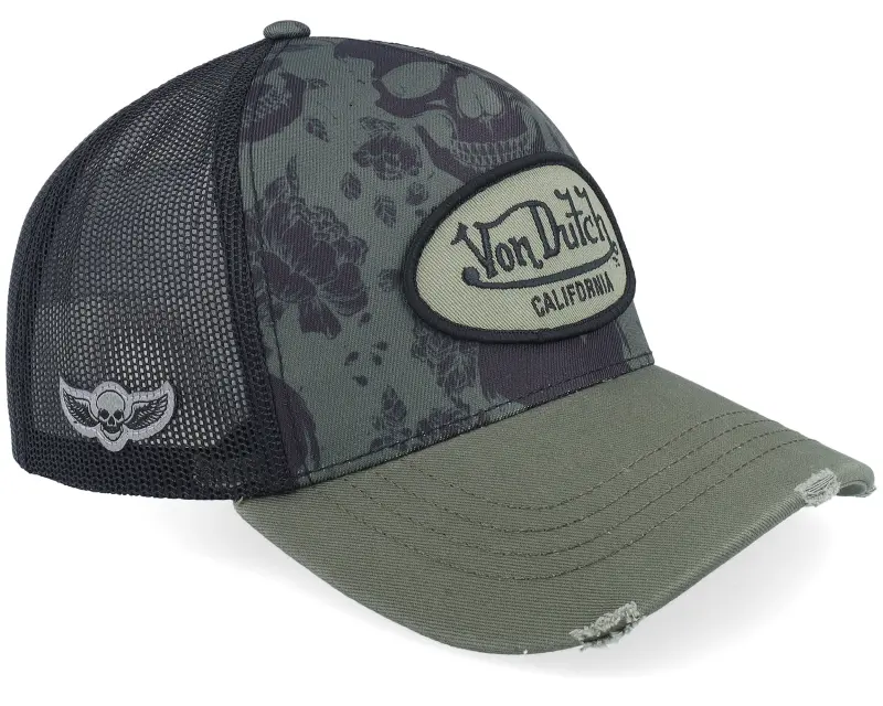 Von Dutch Oval Patch Black/Multicolor/Dark Green Trucker online