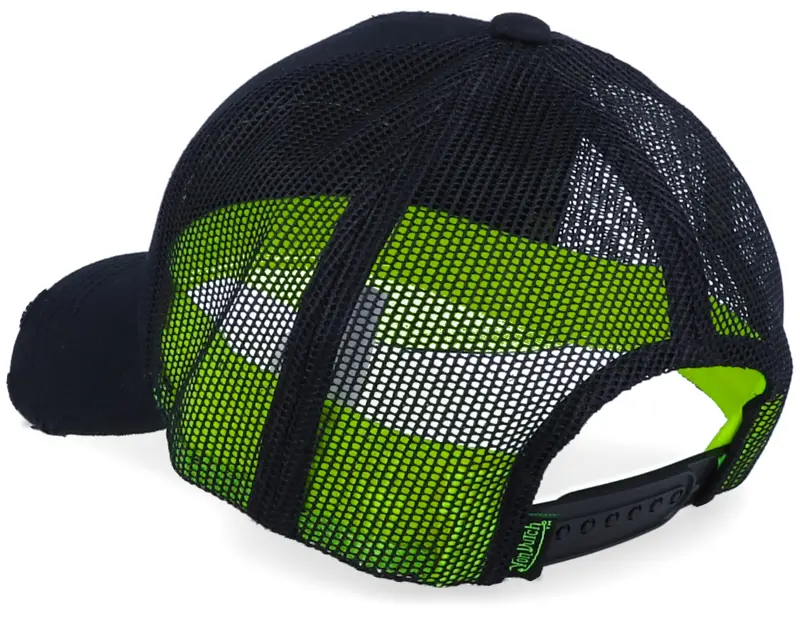 Von Dutch Oval Patch Black/Neon Yellow Trucker online