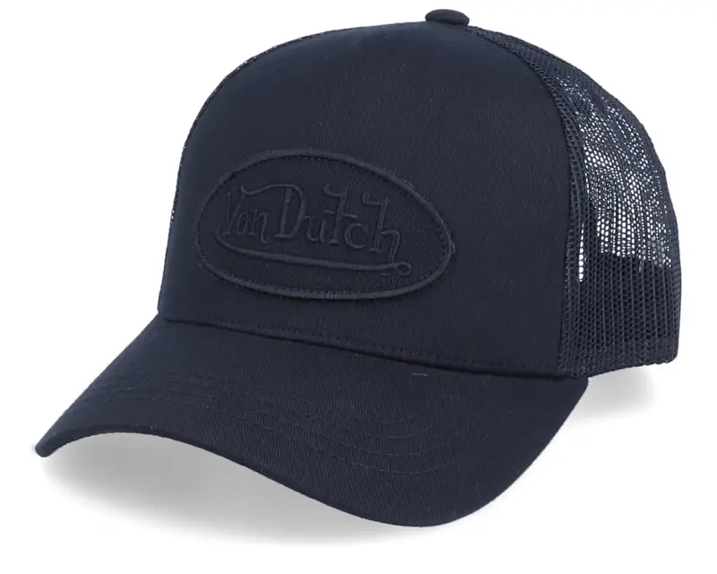 Von Dutch Oval Patch Black on Black/Black Trucker online