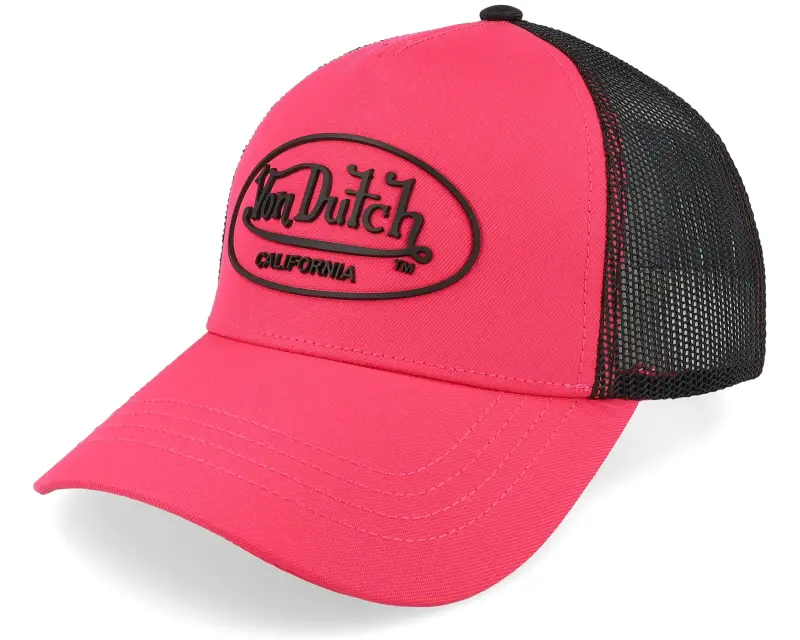 Von Dutch Oval Patch Black/Pink Trucker online