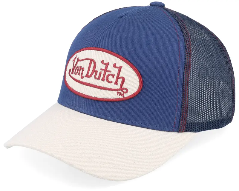 Von Dutch Oval Patch Blue/Beige Trucker online