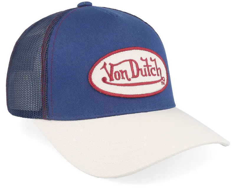 Von Dutch Oval Patch Blue/Beige Trucker online
