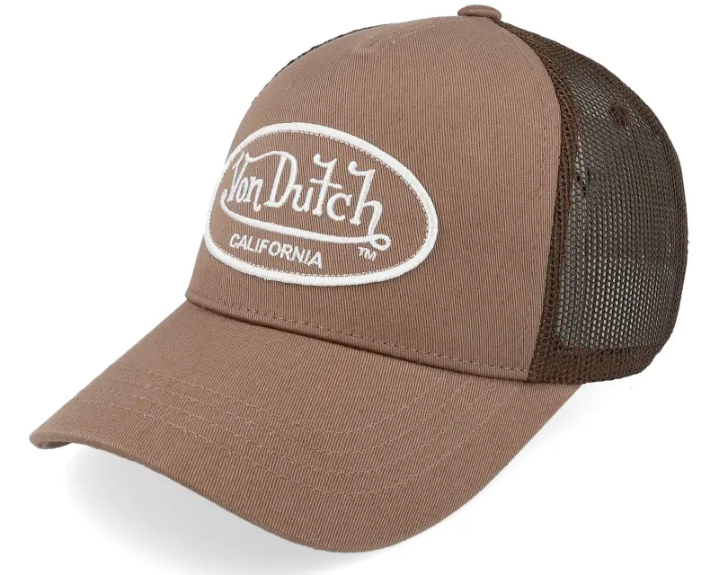 Von Dutch Oval Patch Brown Trucker online
