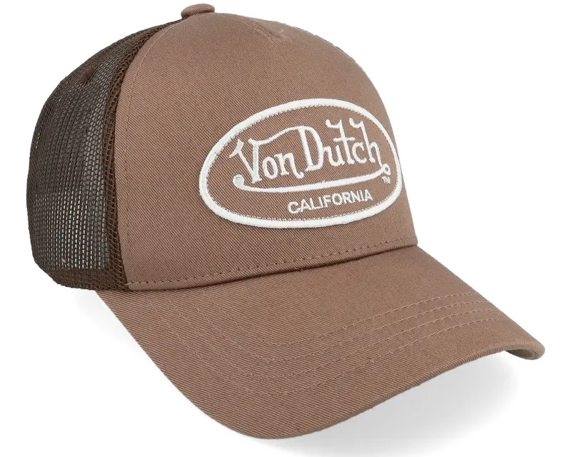 Von Dutch Oval Patch Brown Trucker online